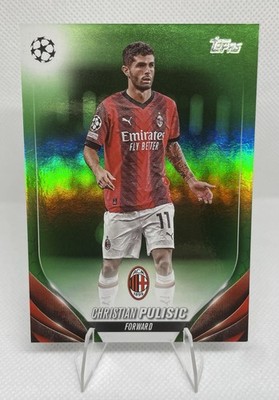 2023-24 Topps UCL Soccer Christian Pulisic #114 Neon Green /199 AC Milan