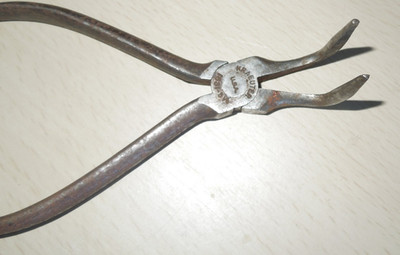 VINTAGE 5 1/2'' KRAEUTER 1631-5V BENT NEEDLENOSE PLIERS MADE IN THE U.S.A.