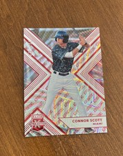Connor Scott 2018 Panini Elite Aspirations Red #12 Miami Marlins /150