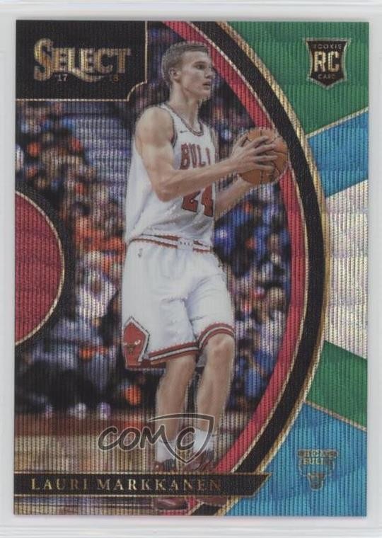 2017-18 Panini Select Concourse Tri-Color Prizm Lauri Markkanen #8 06vc
