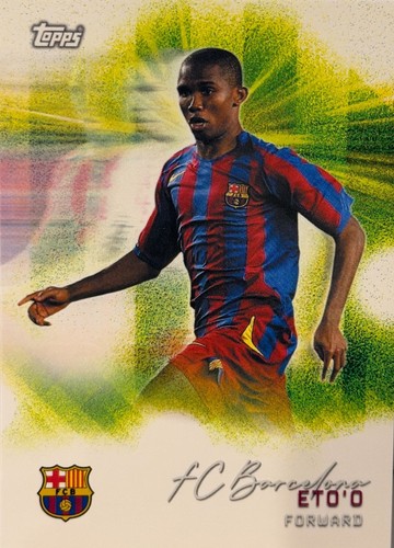 Samuel Eto'o 2025 Topps Reverence Crowned Legend Autograph AUTO 3