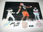MIKE HALL JR. SIGNED AUTO 8X10 PHOTO DUAL OHIO STATE BUCKEYES CLEVELAND BROWNS — photo 1