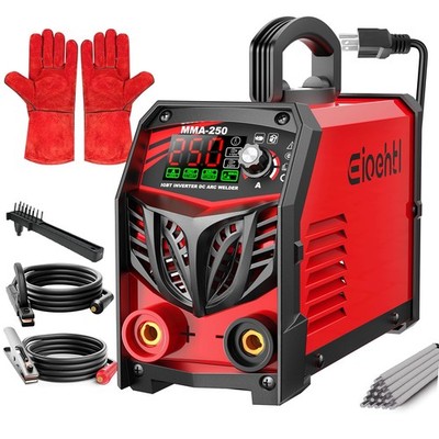 250Amp Stick Welder 110V/220V Dual Voltage, with LED Display ARC Welding Cr