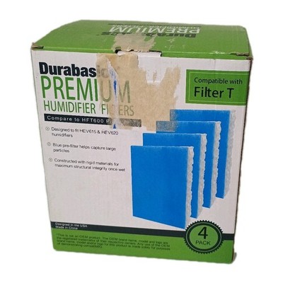 Durabasics 4 Pack Blue Wick 4 Layer T Filters For Honeywell HFT600 HEV615 HEV620