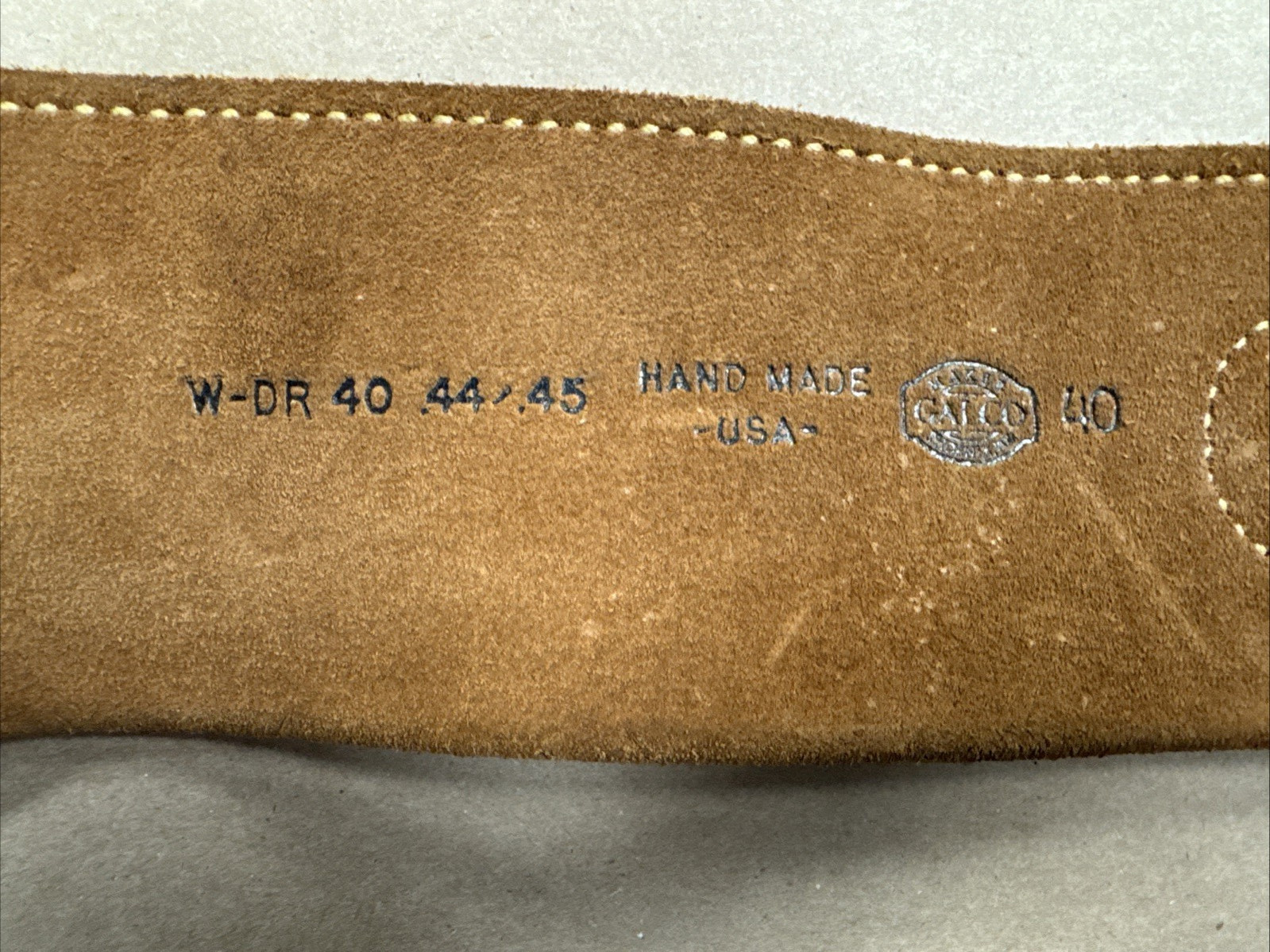 Galco 1880s Strongside Cartridge Belt 44 Mag 45 Colt Tan Leather Size 40 #W-DR40