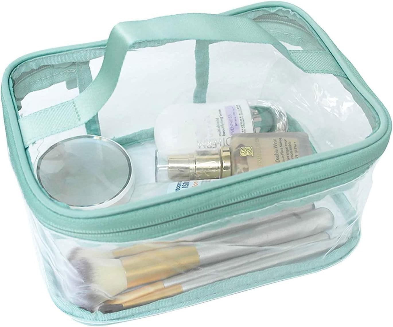 Toiletry Bag Makeup Cosmetic Clear Bag Portable Waterproof Transparent Travel L