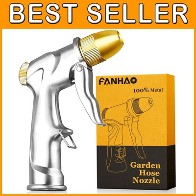 #ad Heavy Duty Handheld Water Nozzle 4 Patterns $40.68