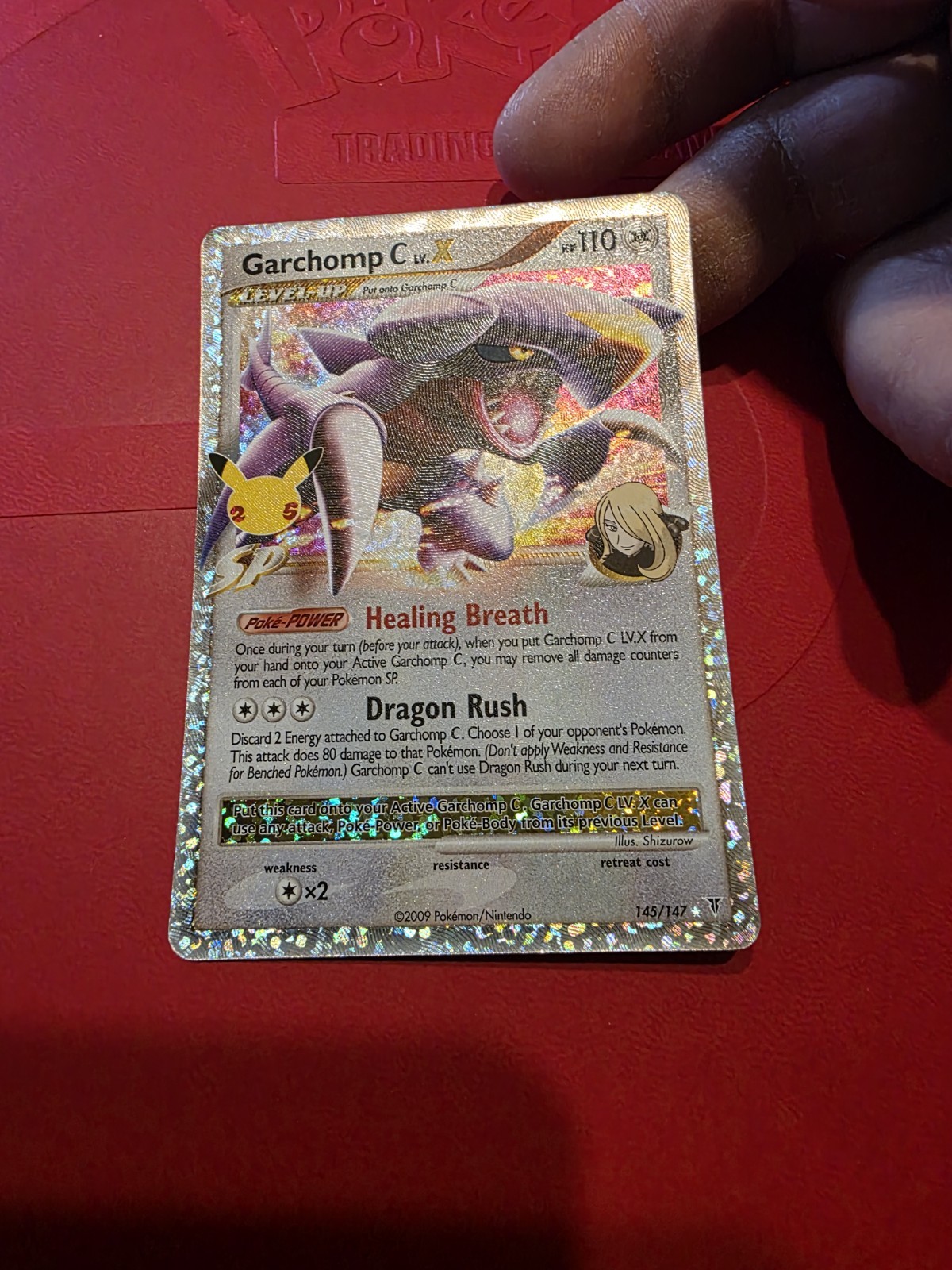 Pokémon TCG Garchomp C Lv.X 145/147 25th Anniversary Celebrations