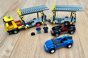 Complete 2014 Town City Traffic  Auto Transporter Set #60060 with Instructions