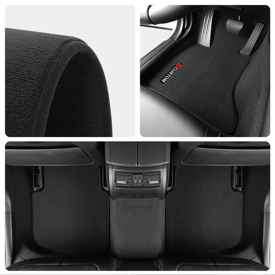 For Audi A6 S6 RS6 C6 2004-2011 OEM Quality Velour Carpet Car Floor Mats Liners - Image 3 of 4