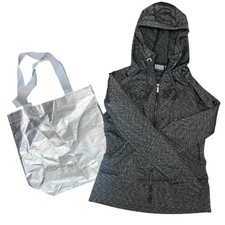 Athleta Dark Gray Womens M Full Zip Hoodie