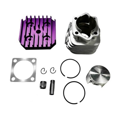 ZTMoto Phantom 85 Wraith Bicycle Engine Skirted Cylinder Kit - Purple Head