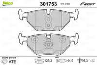 Valeo Bremsbelagsatz, Scheibenbremse Hinterachse U.A. FüR Bmw, Mg, Rover, Saab
