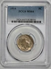 1914 Buffalo 5c Nickel PCGS MS 64