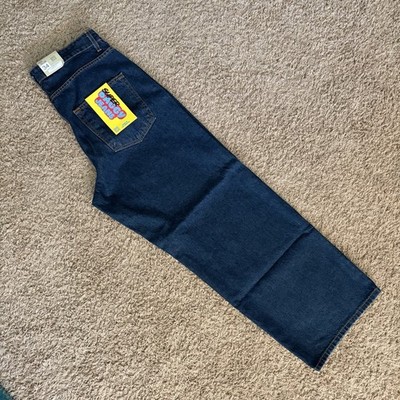 Neo Blue Jeans Super Baggy Dark Denim Jeans Mens 34 NWT actual 35x29.5 Skate