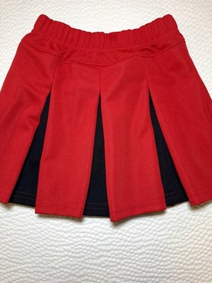 Augusta Sportswear Cheer Skirt Red Black Girls Medium