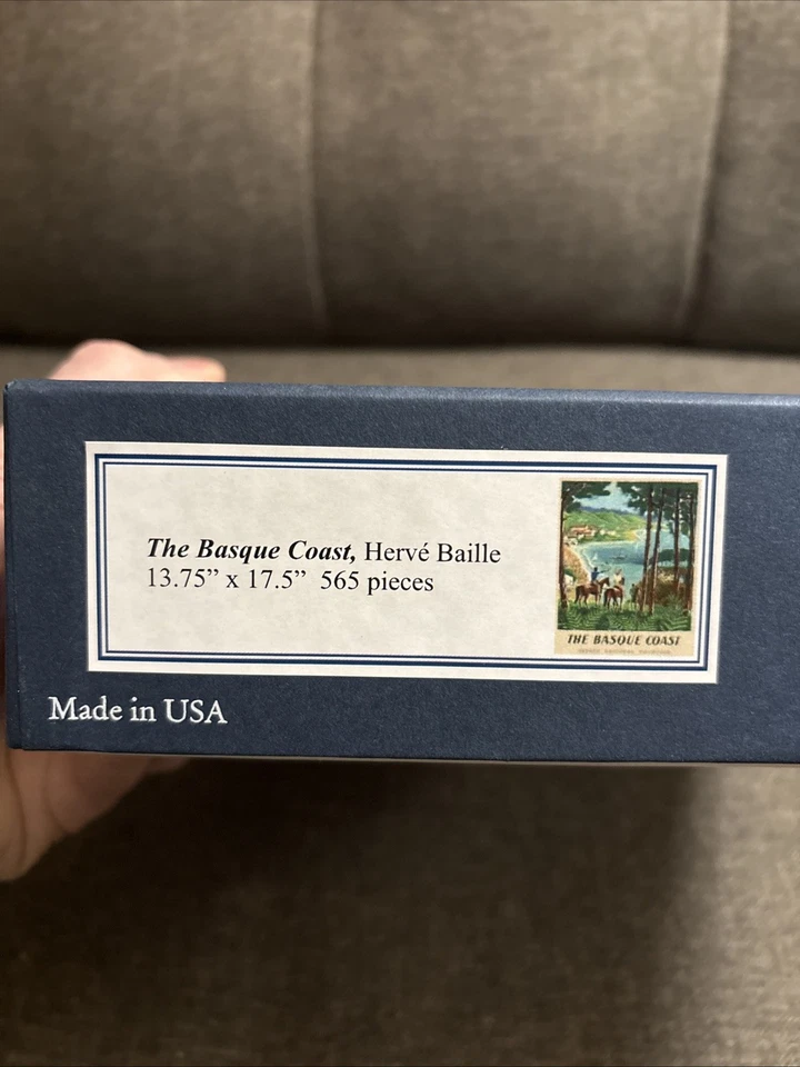 Puzzle Liberty in legno 565 pezzi, LA COSTA BASCA, Herve Baille, completo - Immagine 3 di 4