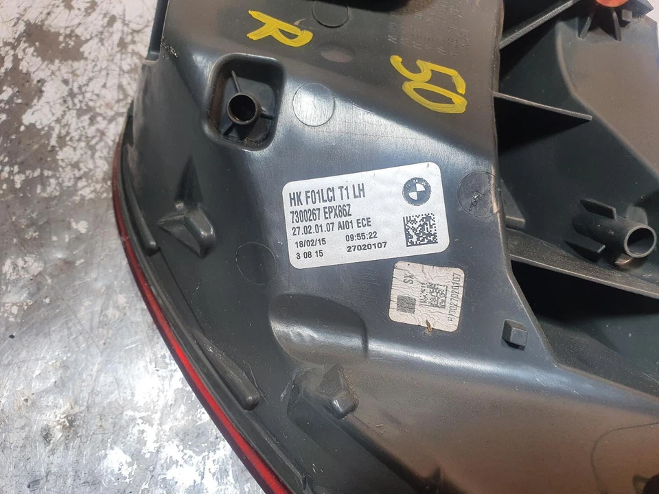 BMW 7 SERIES  F01/F02 LEFT TAILLIGHT SEDAN, 03/09-09/15  - Image 3 of 4