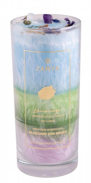 Heilkräuter Duftkerze "Lebensenergie"nach Hildegard von Bingen L-182
