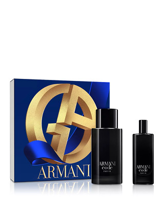 Armani Code Pour Homme 4.2 oz / 125 ml Eau De Toilette and Travel Spray Gift Set