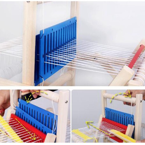 Traditional DIY Weaving Toys Weaving Loom Kit Frame Kit Tabletop Puzzle Toys - Picture 7 of 7