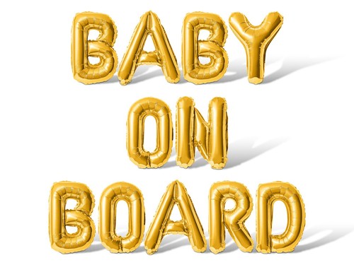 BABY ON BOARD Letter Balloon Banner - Baby Shower Party Supply Decorations - Picture 16 of 55