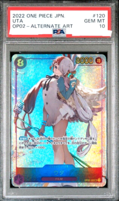 PSA 10 One Piece Card Game Uta OP02-120 SEC Parallel Japanese DHL