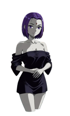 Raven Titans Waifu Weatherproof Anime Sticker 6