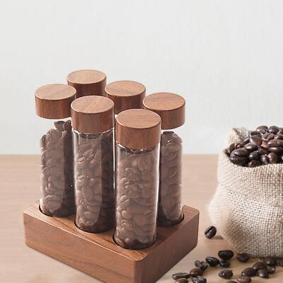 Kaffeebohnen Röhrchen Flasche Kaffeebohnen Gewölbe klar leer nachfüllbar Kaffeebohne
