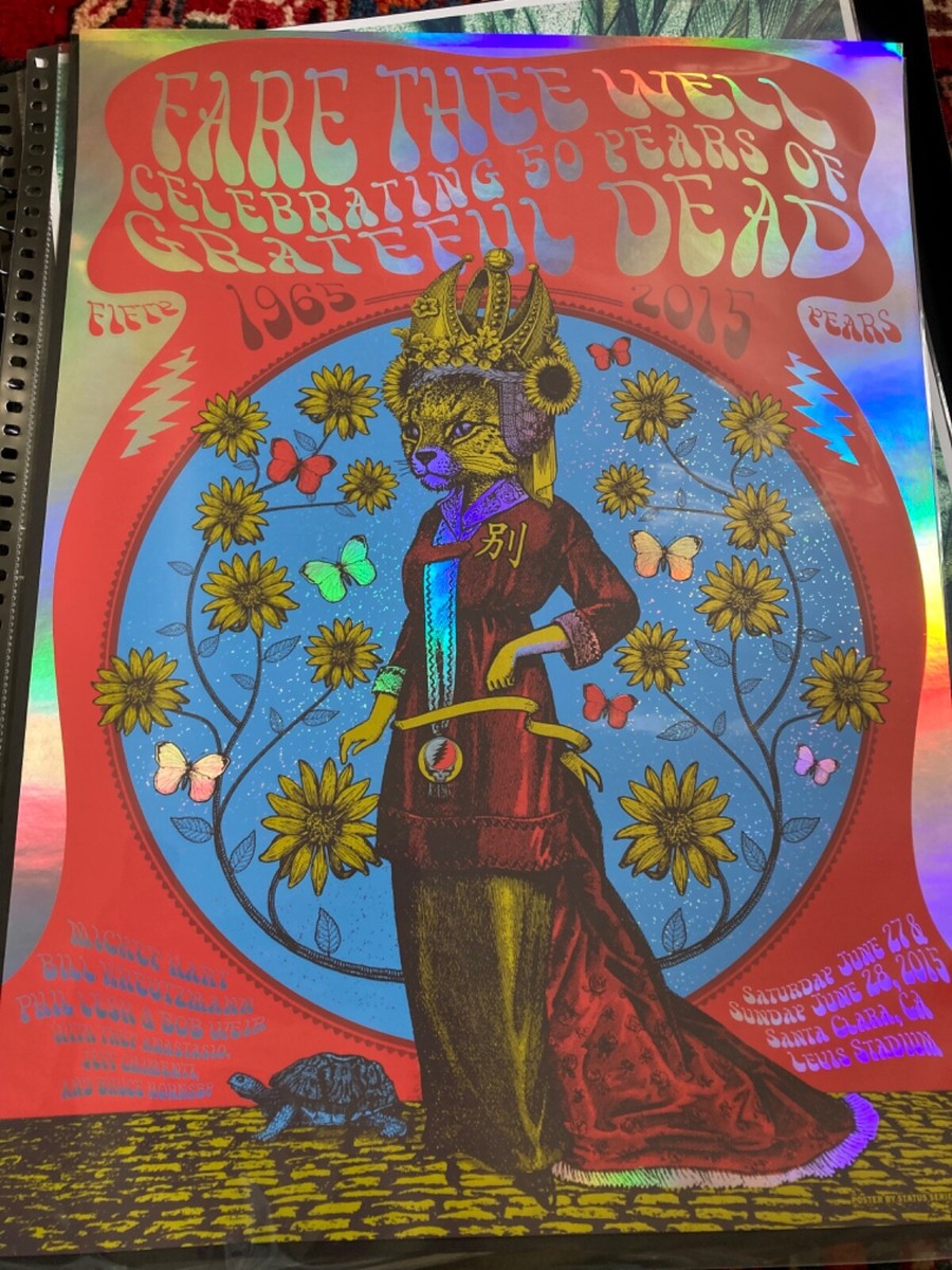 Fare Thee Well 2015 poster foil Grateful Dead | eBay