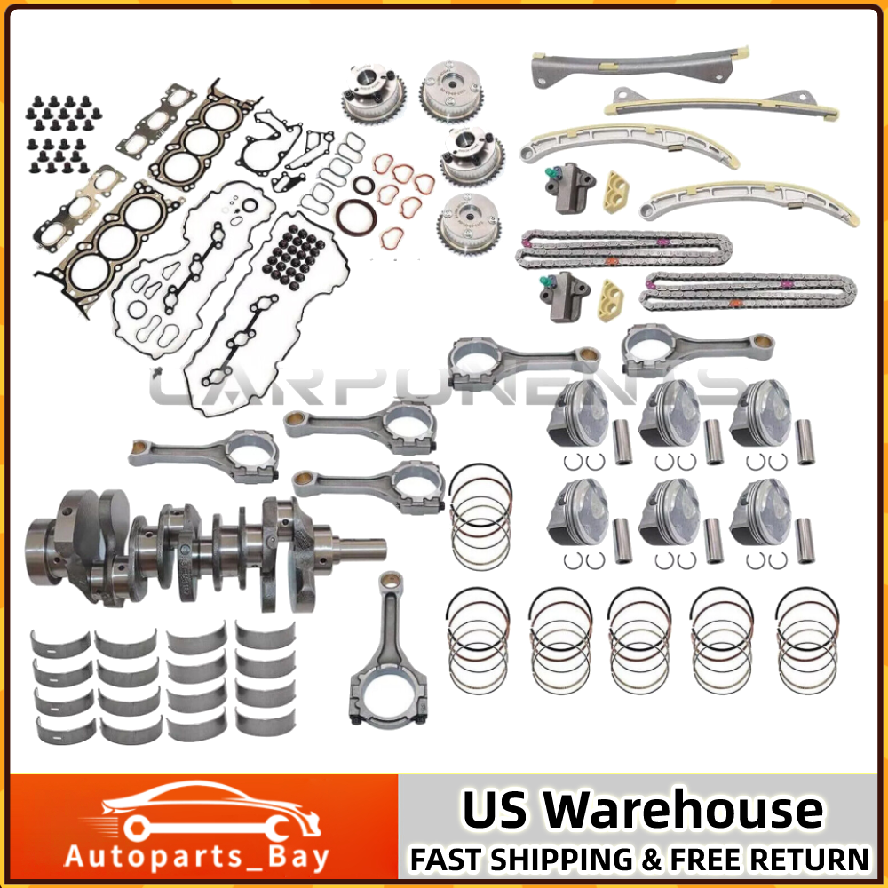 G6DH Engine Rebuild Conrods Piston Gasket Valve Timing Kit for Hyundai Kia 3.3L