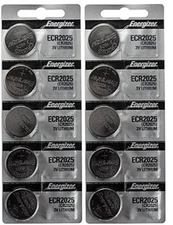 Lot of 500 FRESH Genuine Energizer CR2025 2025 3V Coin Button Batteries