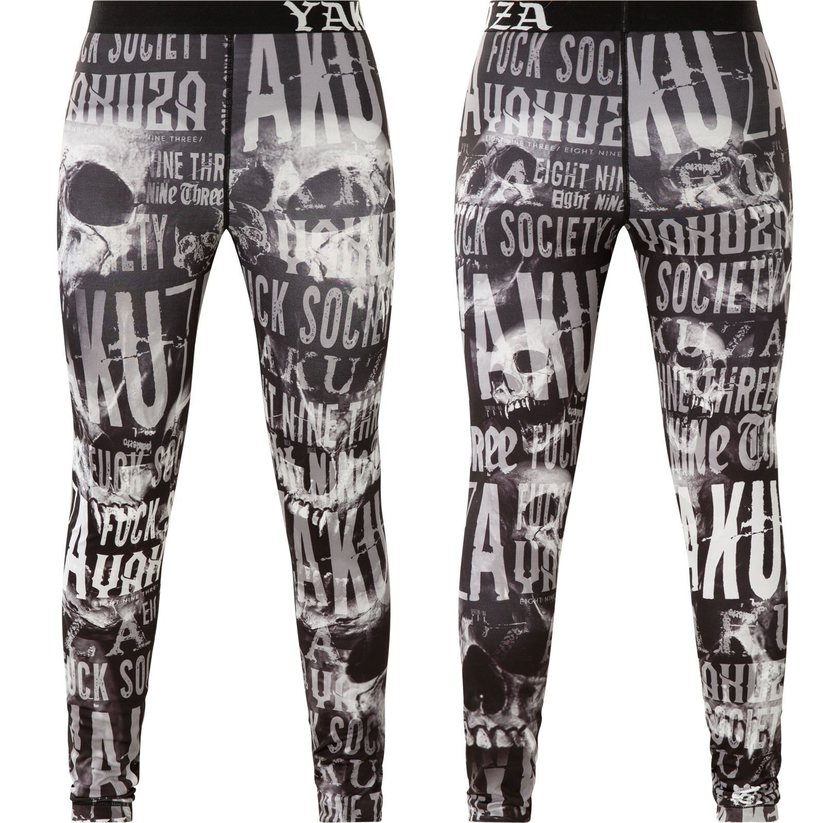 Леггинсы ЯКУДЗЫ Fck Society LEB-19134 Schwarz Hosen 5090₽