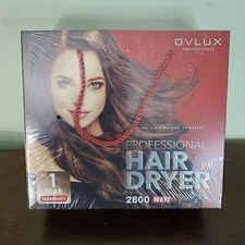 Ovlux Professional Hair Dryer, 2800W RED SEALED