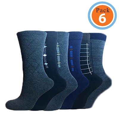 Men s Cotton Rich Suite Solid Pattern Socks Size 10-13 3,6 & 12 Packs 
