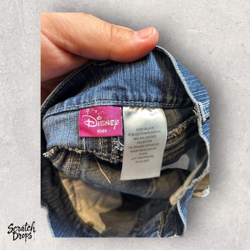 VTG NWT Disney Kids Girls Pick Size 4T Embroidered BAMBI Denim Jean Skirt - Picture 3 of 3