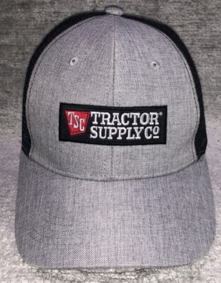Tractor Supply Co Trucker Hat Cap Mesh Black Grey Snapback Neighbors Club TSC