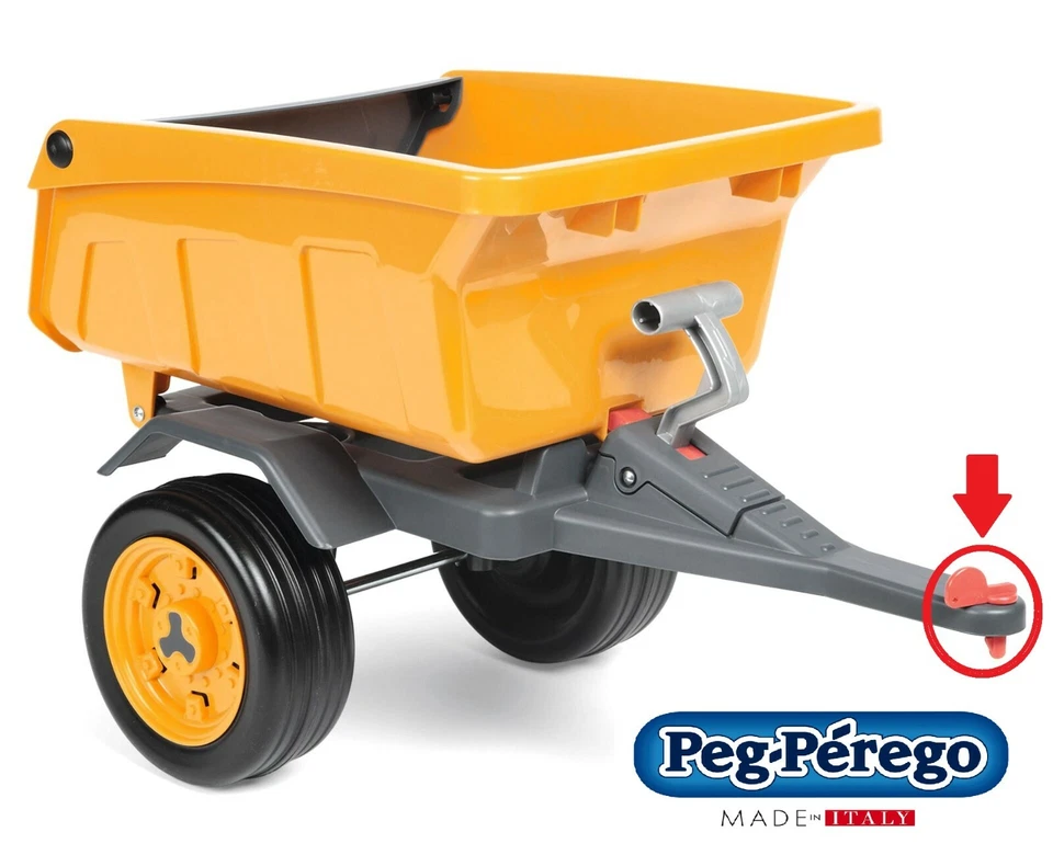 PEG PEREGO GANCIO TRAINO PER RIMONCHIO COLORE ROSSO SPST0397R -nuovo-italia - Immagine 2 di 2