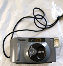 RARE GRAY Canon Snappy S 35mm Film Camera Lens 1:4.5 Point and Shoot WORKS