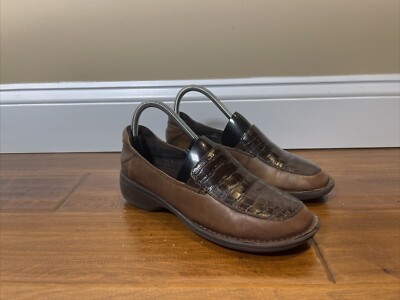 Clarks Artisan Azlyn Wish Brown Leather Loafers Shoes Women's