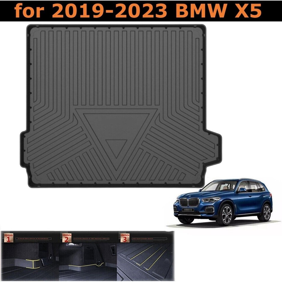 TPO Rear Trunk Mats Cargo Liner Floor Pads All Weather Fit for 2019
