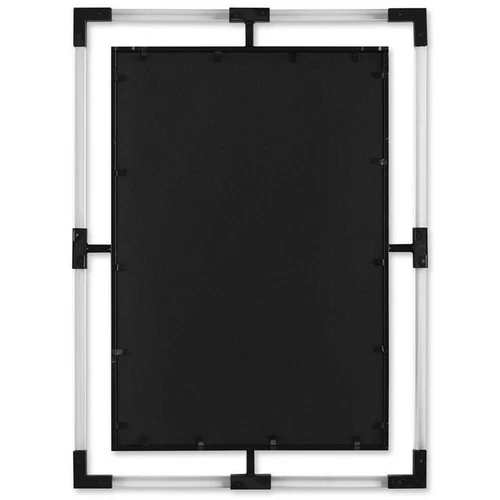 Uttermost Balkan Iron Metal and Clear Acrylic Mirror in Matte Black - Picture 4 of 6
