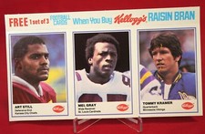 Still Gray Kramer 1982 Kellogg's NFL FOOTBALL CARD EX-MT