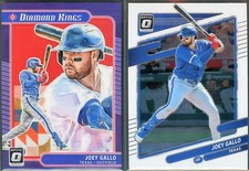 2021 Donruss Optic Joey Gallo Diamond Kings Red Prizm /60 & Base - PAIR