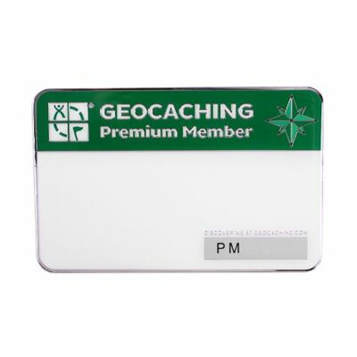 Event Cache Name Tag  Premium Mega Giga trackbar Namensschild magnetisch