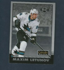 2020-21 O-pee-chee Platinum RETRO Rookie # R-61 Maxim Letunov