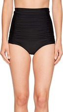 Unique Vintage Women's 182261 Monroe Bikini Bottom Solid Black Size S