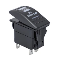 For Can Am Marine Rocker Switch Led Light Bar Amber / Orange Maverick Commander