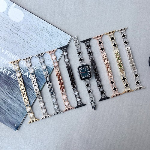 For Apple Watch SE Series 10/7/5/3/1 38/42/46/49mm Bling Diamond Metal Wristband - Picture 8 of 17