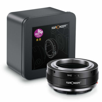 K&F Concept Adapter für M42-Objektiv auf L Mount Leica SL/SL2/TL Kamera, M42-L